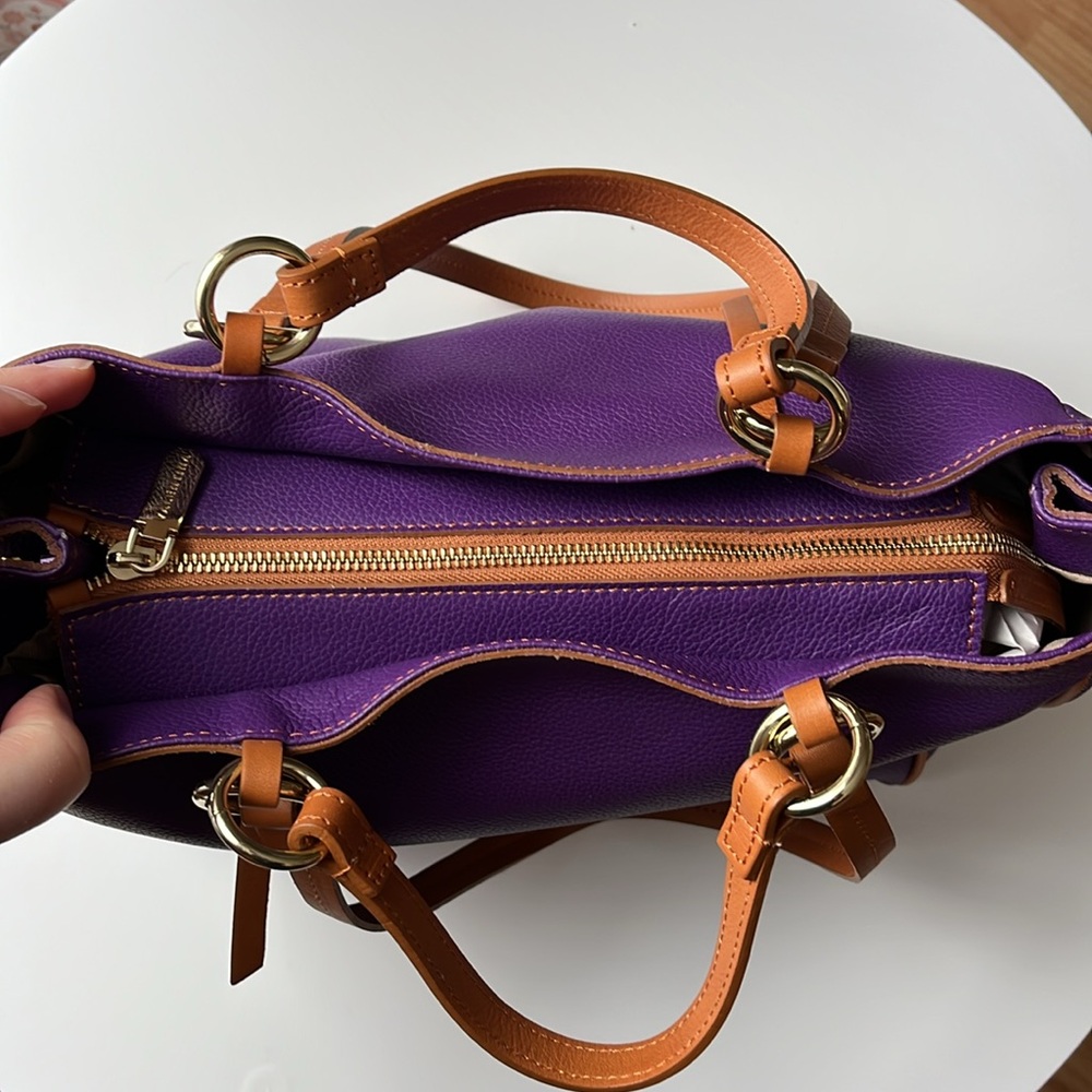 Valantina Purple Leather Purse NWT - Picture 4 of 8